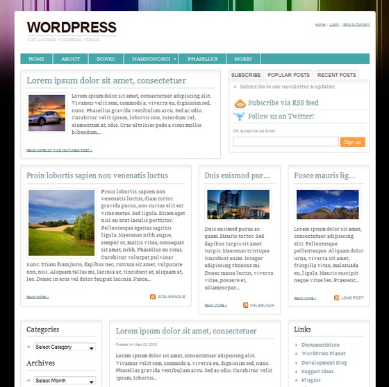 Urbane тема WordPress