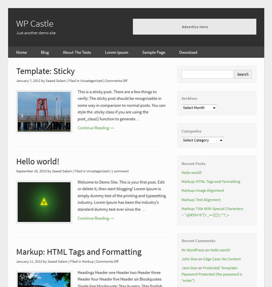 WP Castle тема WordPress